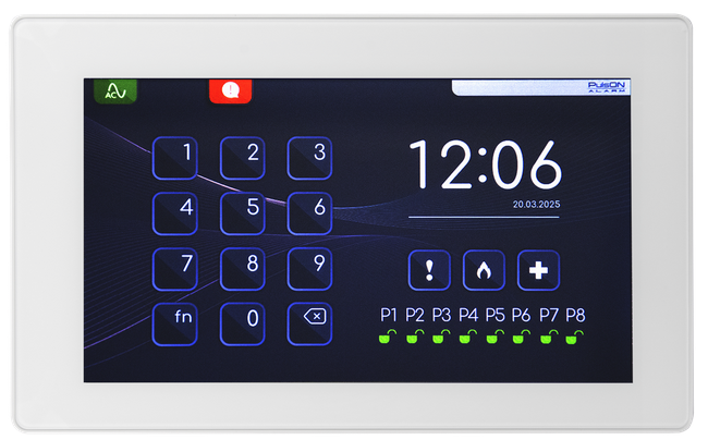 Pulson Alarm Touch Screen start